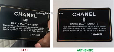 fake chanel card|chanel authenticity card real.